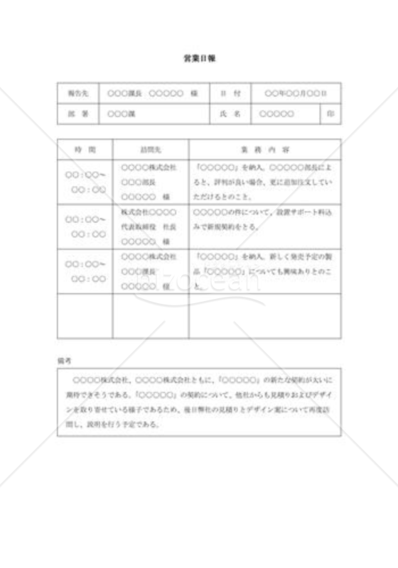 営業日報014