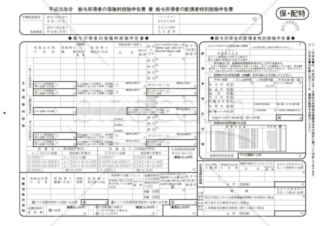 平成25年分給与所得者の保険料控除申告書兼給与所得者の配偶者特別控除申告書