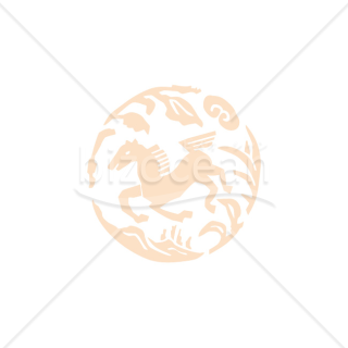 【2026年】「イラスト」円に馬を描いた透かし彫り風文様