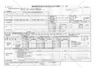 継続雇用定着促進助成金（第２種）支給申請書