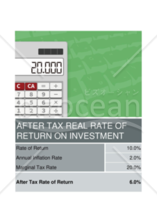 【英語】投資の税引き後実質収益率のシミュレーションシート