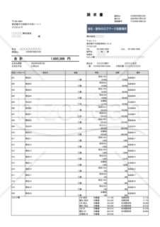 請求書（軽減税率・インボイス制度）