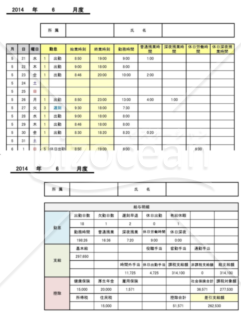 勤怠管理と給与計算（時給）