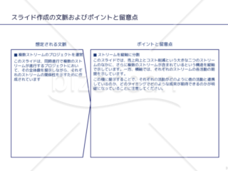 外資系コンサルのスライド作成術【縦横軸でプロセスを使い複数のプロジェクトを同時に示す】