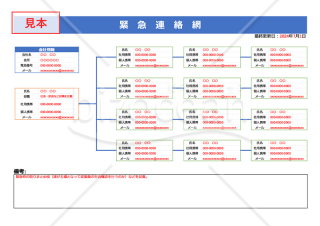緊急連絡網・横・Google ドキュメント