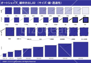 オートシェイプ　線吹き出し02（枠付き）　（サイズ・線・透過性）(ネイビー)