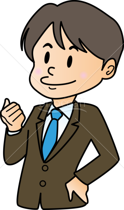 サラリーマン風男性人物素材