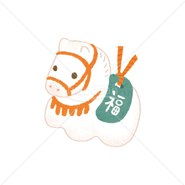 【2026年】「イラスト」福を呼ぶ白馬の土鈴