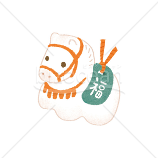 【2026年】「イラスト」福を呼ぶ白馬の土鈴