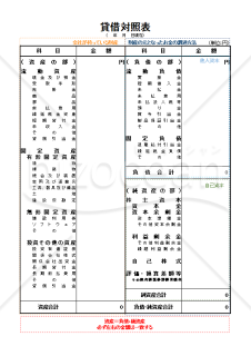 貸借対照表　赤枠説明付き