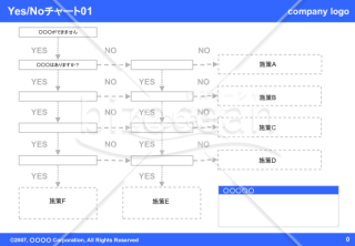 Yes／Noチャート01（Blue）【見本付き】