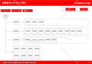 WEBサイトマップ01（Red）