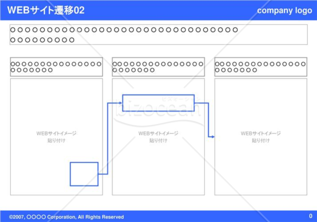 WEBサイト遷移02（Blue）