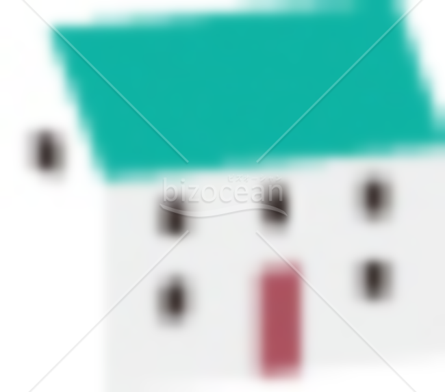 白い家のイラスト