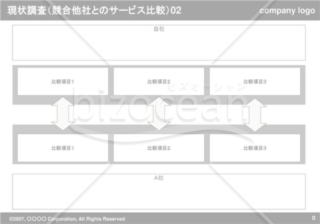 現状調査（競合他社とのサービス比較）02（Gray）