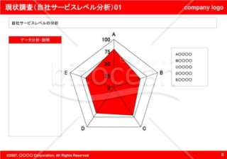 現状調査（自社サービスレベル分析）01（Red）