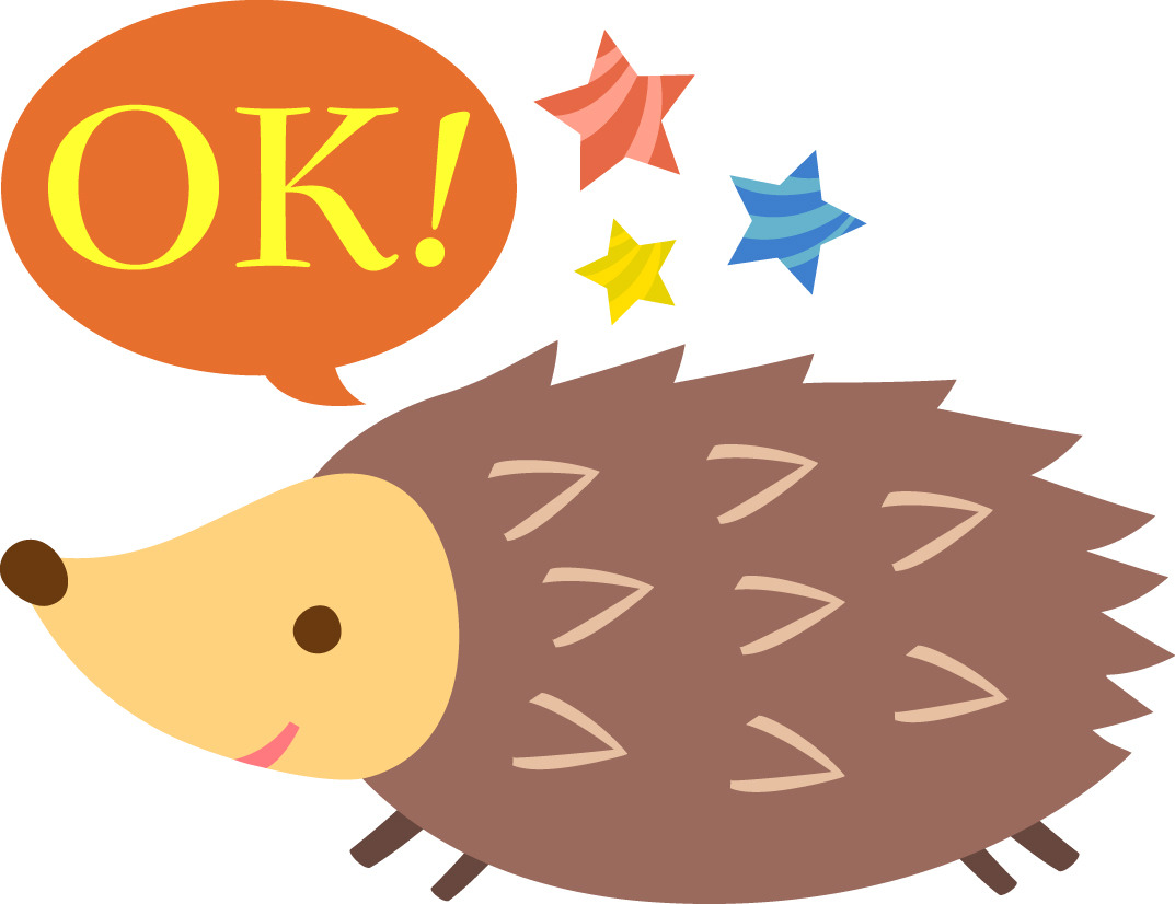 Okと言っているハリネズミ Bizocean ビズオーシャン