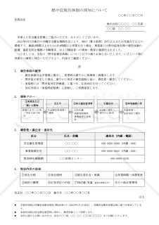 【法改正対応】熱中症報告体制の周知について【例文付き】