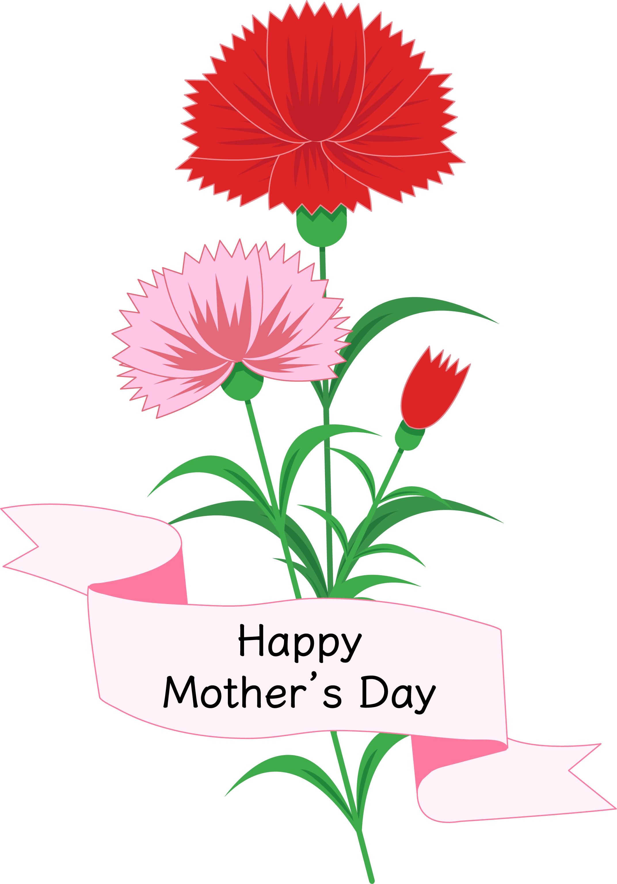 母の日 カーネーションのカットイラスト Bizocean ビズオーシャン