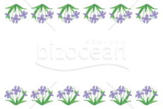 すみれのイラストのメッセージカード Bizocean ビズオーシャン