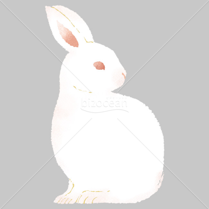 「イラスト」ウサギ12