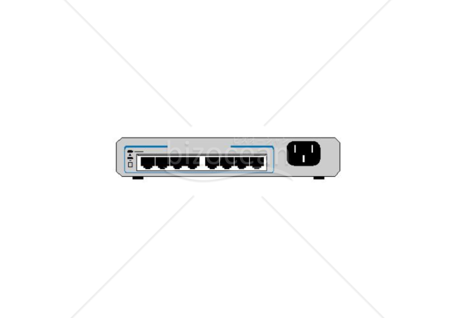 CentreCOM FS708XL (RoHS：背面)
