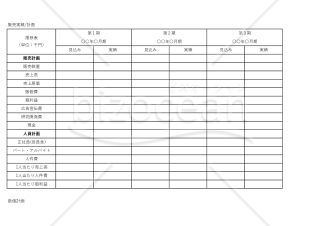 販売実績_販売計画書