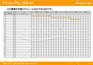 アクションプラン（半年）02（Orange）