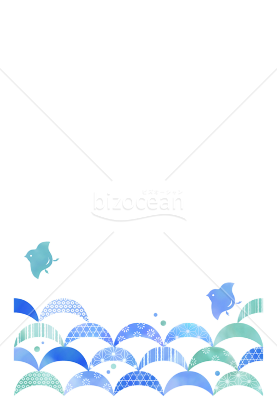 暑中見舞い・千鳥　フリー