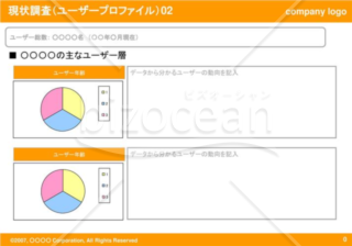 現状調査（ユーザープロファイル）02（Orange）