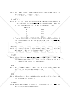 【改正民法対応版】販売促進代行業務に関する再委託契約書