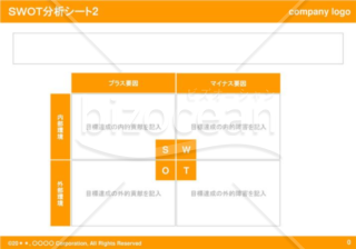 SWOT分析シート02（Orange）