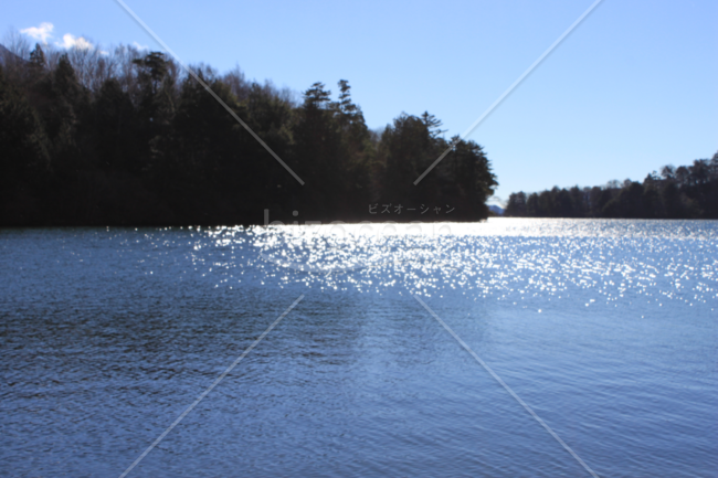 湖の写真素材