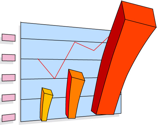 売上がアップしたグラフのイラスト Bizocean ビズオーシャン