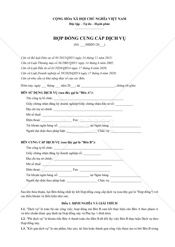 【参考和英訳付】HopDongCungCapDichVu_ViJaEn（役務提供契約書）