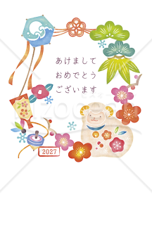染め絵風・未