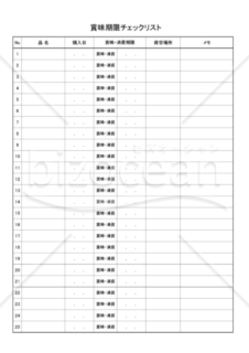 賞味・消費期限チェックリスト（PDF）