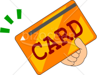 クレジットカード(オレンジ色)のイラスト002