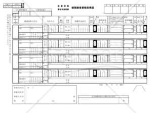 健康保険・厚生年金保険被保険者資格取得届（社会保険庁版）