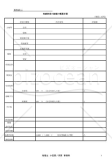 相続財産概算計算