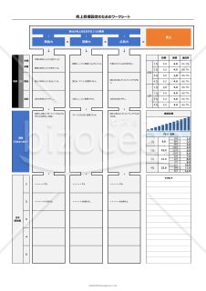 売上目標設定のためのワークシート
