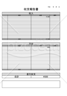 収支報告書