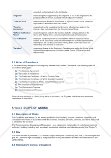 【FIDIC準拠版】〔参考和訳付〕CONSTRUCTION CONTRACT（建設工事請負契約書）