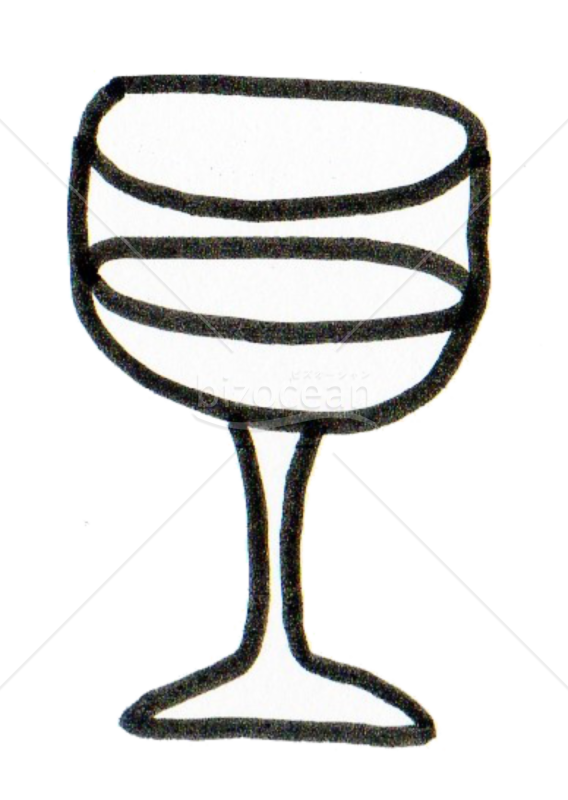 シャンペン（線画）