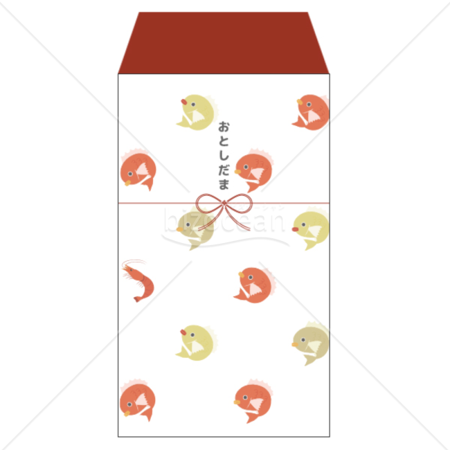 エビで鯛いっぱいのお年玉袋