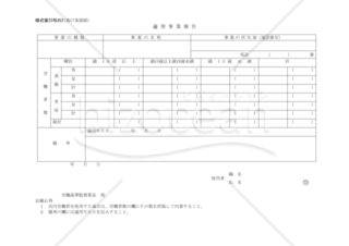 適用事業報告