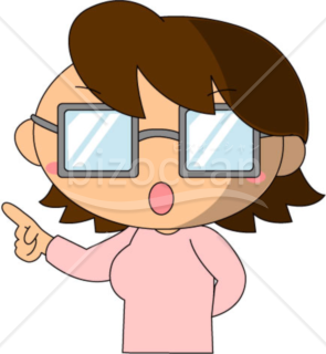 メガネを掛けた女性のイラスト～画像素材