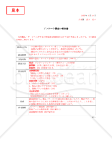 アンケート調査結果の報告書【見本付き】