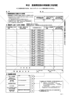 医療費控除の明細書（PDF）