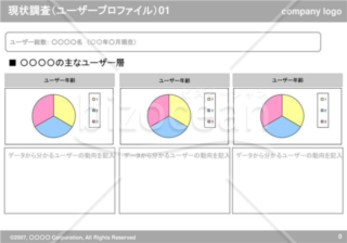 現状調査（ユーザープロファイル）01（Gray）